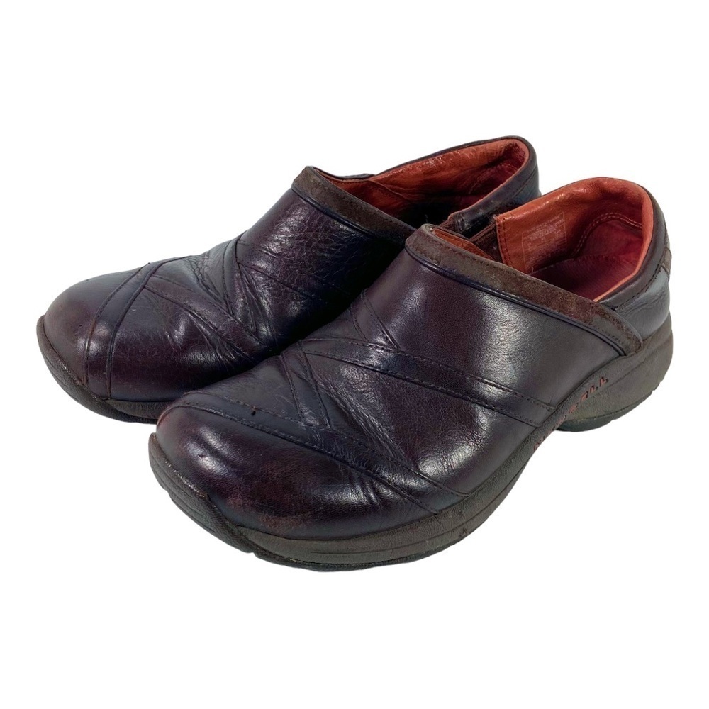 Merrell Primo Patch leather slip on loafers bug brown women’s 8